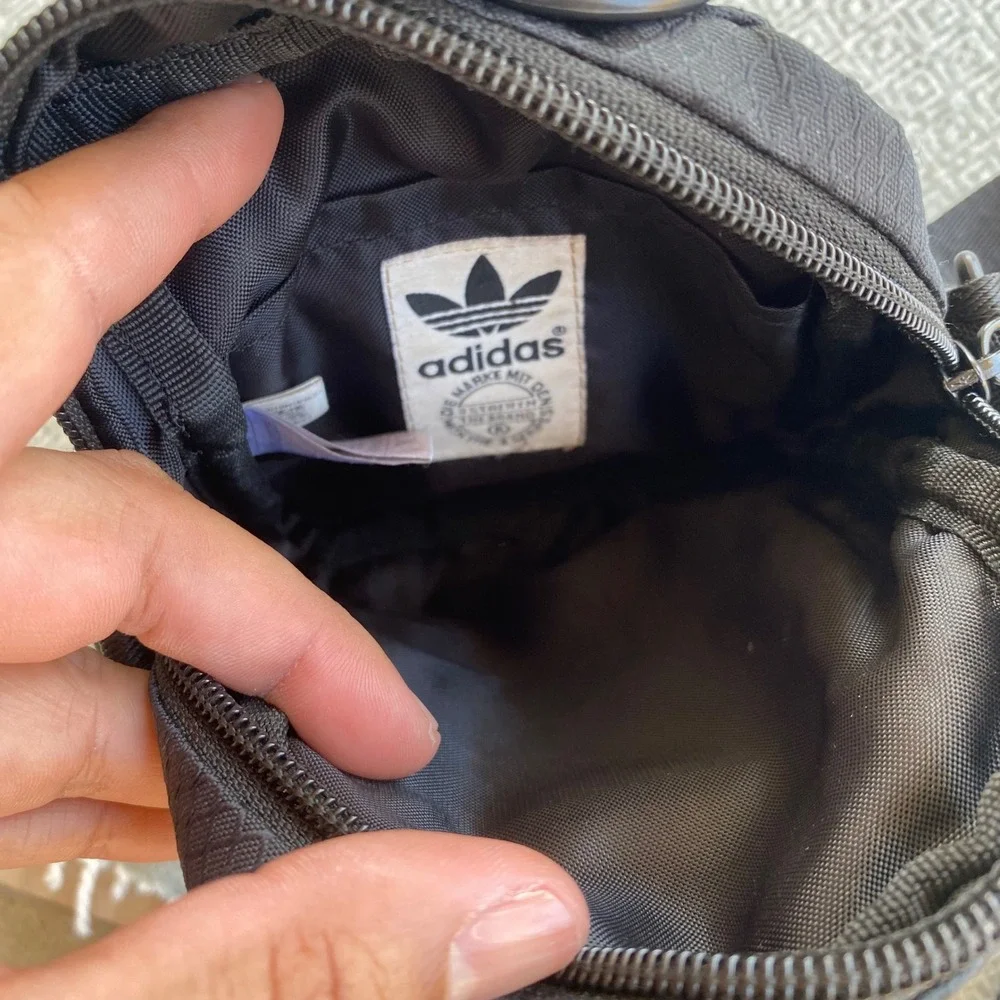 Adidas Crossbody Bag Women Small Black Originals Festival Bag Ripstop Logo Strap
